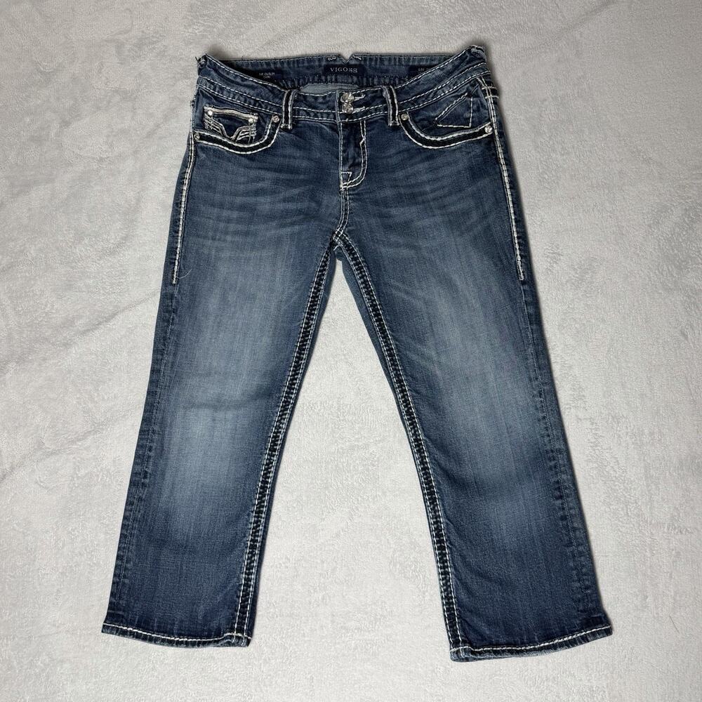 VIGOSS Low Rise Embellished Dublin Capri Jean - Size 9/10